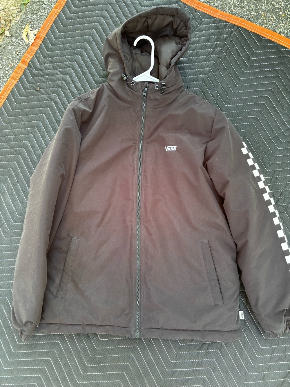 Vans Black Jacket with White Logo Tag